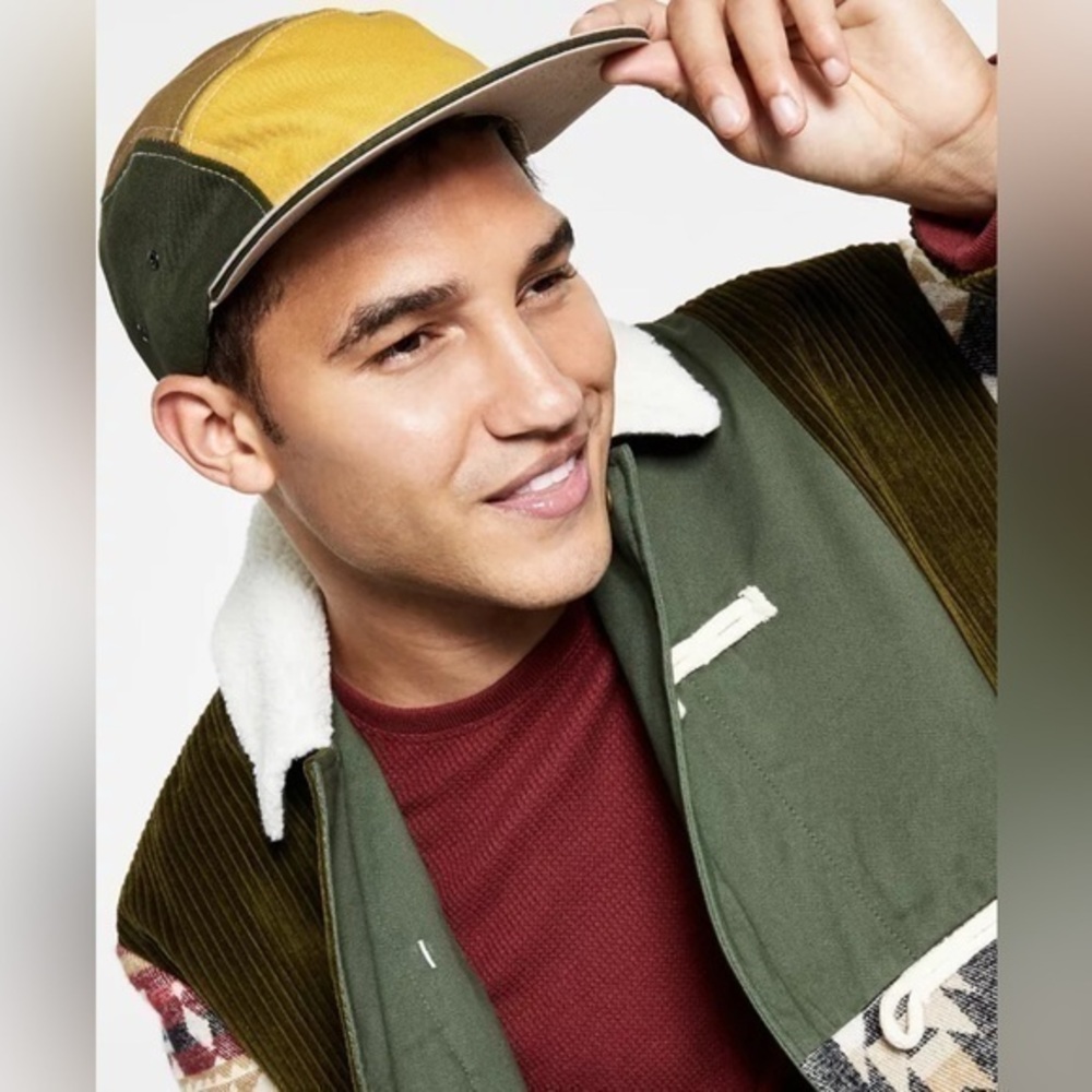 Sun + Stone Mens Twill Colorblock Ball Cap